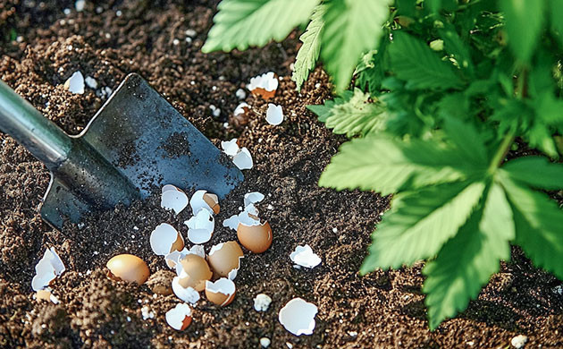 Кальций для конопли: польза яичной скорлупы