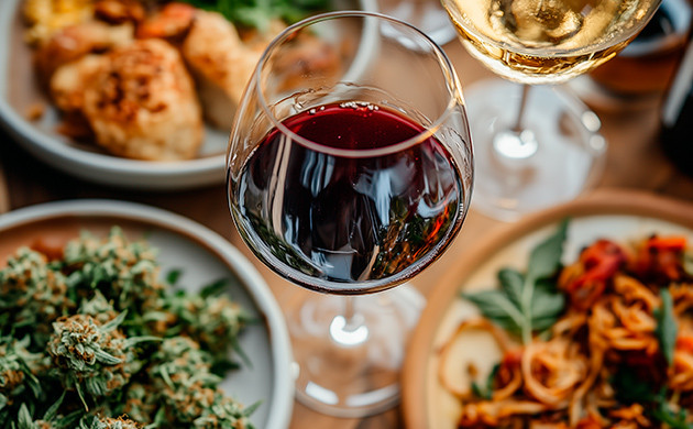 Сочетание вина и конопли