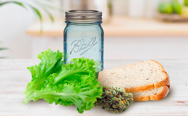 Увлажнение методом салата и хлеба