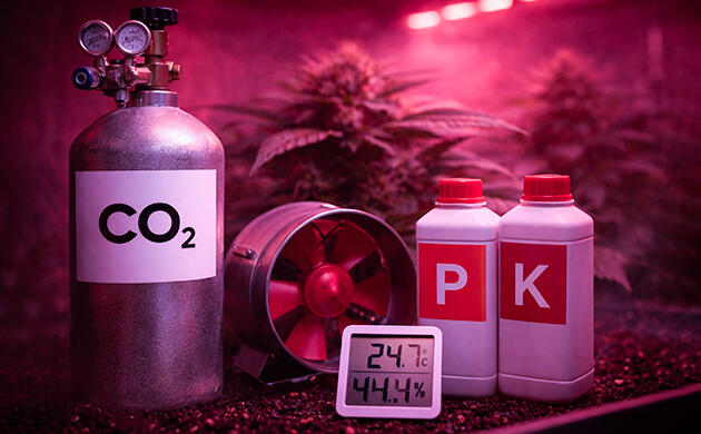 Баланс света, питания и климата в грове каннабиса