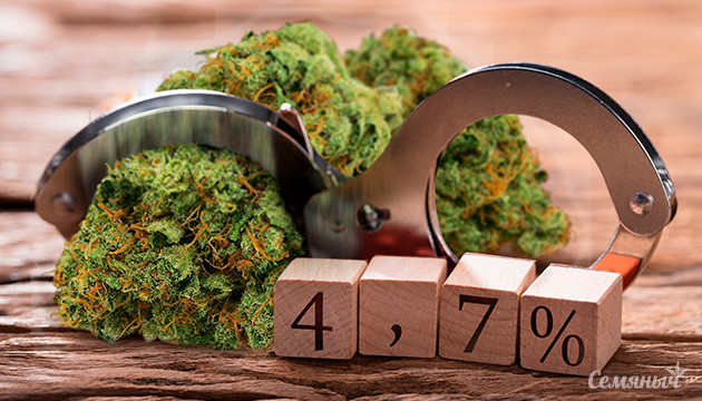 Только у 4,7% потребителей развивается зависимость от каннабиса