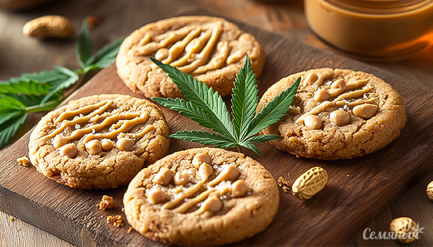 Арахисовое печенье с конопляным маслом