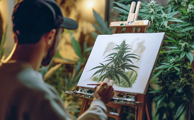 Фотографии и натюрморты каннабиса