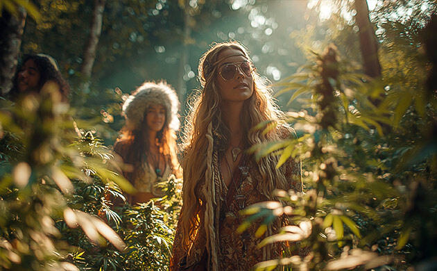 Начало «зеленой революции» и движение хиппи