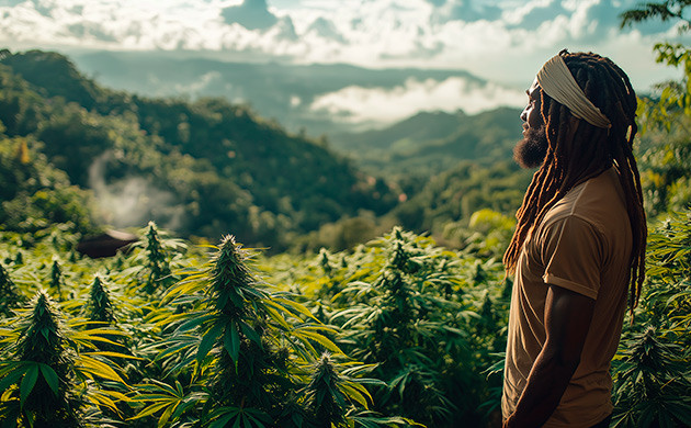 Выращивание каннабиса в горах Ямайки