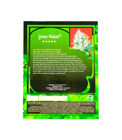Семена сорта Green Poison fem (Sweet Seeds)
