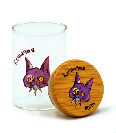 Баночка герметичная с принтом 7CH, маленькая